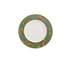 Creatable 166006 - Servizio di 6 Piatti Piani, Diametro 27 cm, Decorazione in Stile Inglese