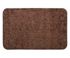 Andiamo 700611 Samson - Zerbino per ingresso in cotone, lavabile in lavatrice a 30 gradi, 60 x 100 cm, colore marrone