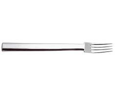 Alessi JH01/2 Rundes Modell Set di 6 Forchette da Tavola in Acciaio Inossidabile 18/10, Finitura Lucida