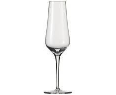 Schott Zwiesel 7544270 Sottile Scatola di 6 Bicchieri, con Piedini, con Cristallo Trasparente, Cristallo, Trasparente, 7,2x7,2x22,8 cm