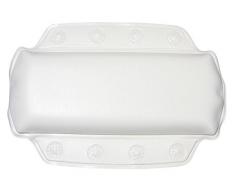 Kleine Wolke 5366100008 - Cuscino da bagno per collo, 32 x 22 cm, colore: Bianco