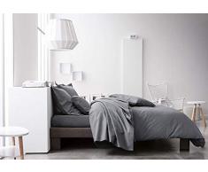 Today 201101 - Lenzuolo con angoli, in cotone, 190 x 140 cm, 100% cotone, Grigio, 140x190