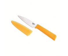 KUHN RIKON 26694Â Colori + Classic Ruest Coltello Spelucchino Coltello da Cucina, plastica, Arancione, 19.5Â x 3Â x 1.7Â cm