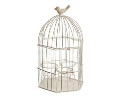 Dcasa Gabbia Giochi da soffitto - Candelabro e portacandele Decorazione della casa Unisex Adulto, Crema (Crema), Unico