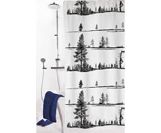 Vallila - Tenda da Doccia, 180 x 200 cm, Colore: Nero