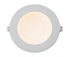 AEG Orbita - Faretto da incasso, 18 cm, fisso in alluminio pressofuso, 18 W, colore: Bianco