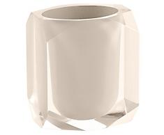 Gedy Chanelle portaspazzolini, resina, Beige, 7Â x 9Â x 10,5
