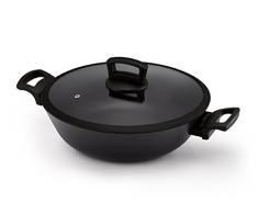 Kitchen Fun by Beka 13860304 Wok, Alluminio, Nero, 30 cm