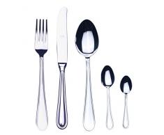 Mepra Norma Servizio M/V, Moka, 30 Pezzi, Acciaio Inossidabile 18/10