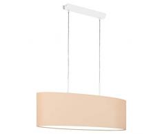 Eglo PASTERI-P - Lampadario a sospensione in acciaio, 60 W, bianco