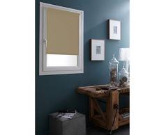 MADECOSTORE - Tenda avvolgibile, Poliestere, Sabbia, 90 x 190 cm (Tessuto = L 87 cm)