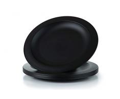 Set di 6 piatti da campeggio blu