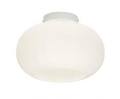 Brilliant 93512/05, lampade da soffitto, Vetro, 60 W, E27, bianco, 20.5 x 30 x 20.5 cm