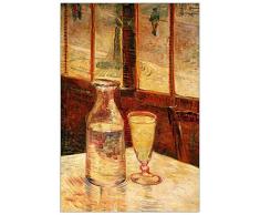 ArtPlaza Van Gogh Vincent The Still Life with Absinthe Pannello Decorativo, Legno, Multicolore, 60x90 cm