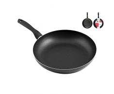 Home Maitre Padella con Rivestimento Antiaderente, 26 cm, Alluminio, Nero