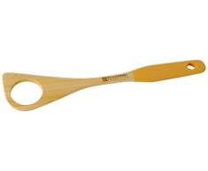 Deagourmet 108, Osiride Mestolo Forato in Bambu 100% Naturale con Manico Arancio, 32 X 7,1 cm