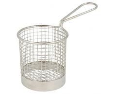 Garcia de Pou 6Â unitÃ Rotonda Mini friggitrice, Acciaio Inox, Argento, 8.5Â x 30Â x 9Â cm