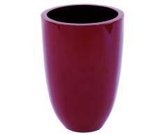 Euro Palms, Coprivaso in plastica con interno in alluminio, Rosso (Rot)