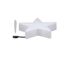 Paulmann 941.84-Lampada Decorativa per Esterni Plug & Shine, IP67, 3000 K, 235 lm, 24 V, per Giardino, terrazza 2.8 W, Star, Grande