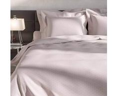 Heckett Lane Biancheria da Letto, 100% Cotone makò Satinato Puntini 140 x 220 (60 x 70) Rosewater