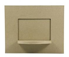 dÃ©copatch Mache Shelf Frame, 11x27x22cm-Brown Mensola Telaio 11x27x22cm, Carta, Marrone, Medium