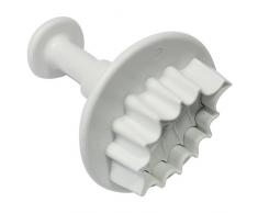 PME-Cutter per pasta erborinata stantuffo a forma di foglia di agrifoglio, taglia media, 30 mm