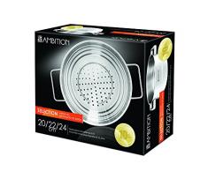 Dajar pentola a Vapore della Maglia del setaccio Selection 20/22/24Â cm Ambition, Acciaio, Argento, 24Â cm