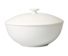 Villeroy & Boch Royal Ciotola dalla Bella Forma con Coperchio, Lavabile in Lavastoviglie, Porcellana Premium Bone, 1700 ml