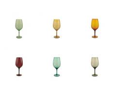 Villa DEste Home Tivoli 2191901 happyhour New Set 6 calici, Vetro