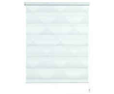 Gardinia 32408 Easyfix Doppia Tenda a Rullo, Triangolare, Poliestere, Bianco/Grigio, 150 x 120 x 0.1 cm