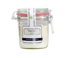 parfueme Boutique 1106372Â VT Vintage profumata VetroÂ âÂ LÂ âÂ Vaniglia Tahiti Candela profumata Vintage in Vetro, Bianco, 13Â x 13Â x 12Â cm