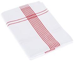 Lasa Home Strofinaccio da Cucina, Nido d Ape, in 5070, Colore Rosso, Cotone, 50Â x 70Â x 1Â cm