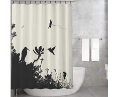 Bonamaison Tende da Doccia, Poliestere, Multicolore, 155x220 cm