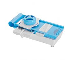 King R1268 - Grattugia da cucina, 7-in-1, colore azzurro