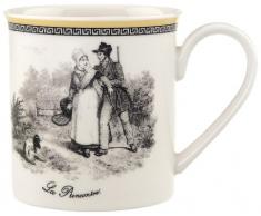 Villeroy & Boch Audun Chasse Tazza da CaffÃ¨, 300 ml, Altezza: 9.1 cm, Porcellana Premium, Bianco/Multicolore