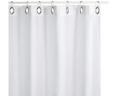 Sealskin Coloris Tenda da Doccia, Poliestere, Cotone, Bianco, 180 x 200 cm