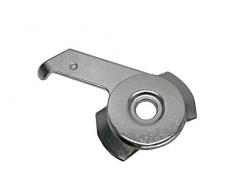 Gardinia Supporto a soffitto per binari per tende a 3 pannelli a scorrimento, 2 Pezzi, Montaggio a soffitto o combinato con supporti ad angolo, 2,5 x 1,5 x 1,5 cm, Metallo, Argento