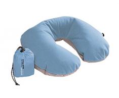 TS Exclusiv Cuscino cervicale Titan Blu U-Shaped Neck in Microfibra