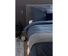 Schöner Wohnen Set di Biancheria da Letto, Cotone, Blu Scuro, 200 x 135 cm