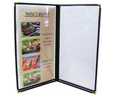 Decor Servizio Piatti Carta, plastica, Nero, A4Â Stretta