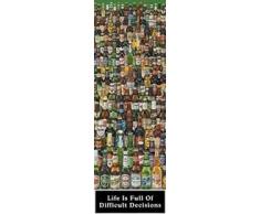 Birra - Life Is Full of Hard Decisions Poster da Porta