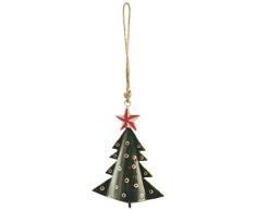Villa dâEste Home Tivoli Bell Campanello Albero di Natale, Ferro,, 13 x 5 x 17 cm