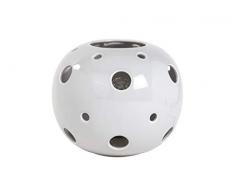 Lussiol 233524 Lampada Decorativa, Ceramica, 60 W, Grigio, ø28 x H 21 cm