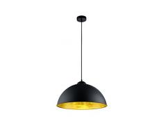 Trio Leuchten Vintage II Trio 308000132 Romino Lampadario LED, Nero/Dorato E27