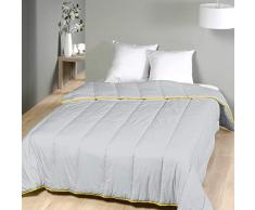 laurentmortreux - Piumino Leggero, 140 x 200 cm, in Poliestere, 140 x 200 cm, Colore: Grigio Chiaro