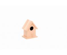 Glorex Mini Casetta, FSC, Legno, Naturale, 10Â x 7,5Â x 6Â cm