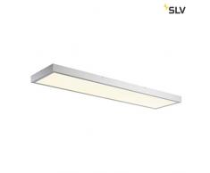 SLV Panel - Lampada da soffitto a LED per interni, 1200 x 300 mm, 4000 K, luce grigio argento, alluminio, 45 W, grigio