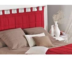 Linder 0509/29/807/160 Monaco - Testiera per Letto con Zampe Imbottita, in Poliestere e Cotone, 85 x 160 cm, Colore: Bianco