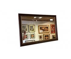 Modec Mirrors Grande Specchio da Parete in Mogano da 54 mm e specchi sovrapposti â Disponibile in Varie Misure (20 x 16 (51 cm x 41 cm), Vetro a Specchio Liscio).