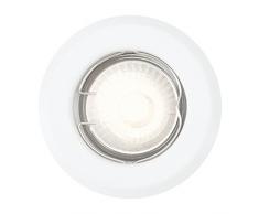 Philips Lighting Enif Faretto Singolo Fisso da Incasso Senza Lampadina, Bianco, 9 x 9 x 10 cm